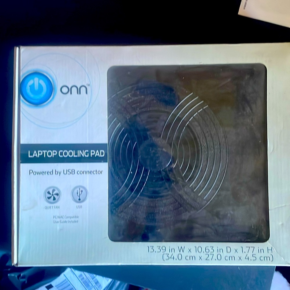 NEW ONN LAPTOP COOLING PAD